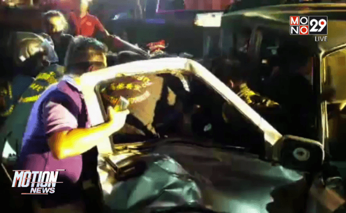 รถไฟชนรถกระบะ บาดเจ็บ 1 คน