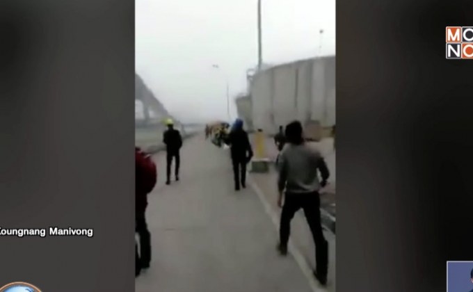 คนงานโรงไฟฟ้าหงสาหนีตายแผ่นดินไหว