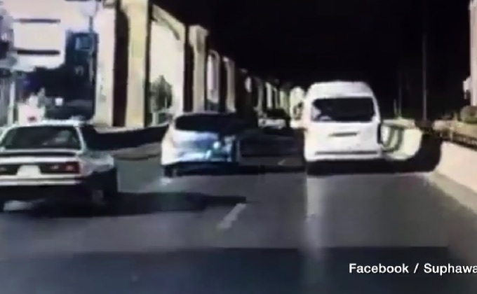 จุดจบนักปาด สุดท้ายพลาดชนขอบปูน