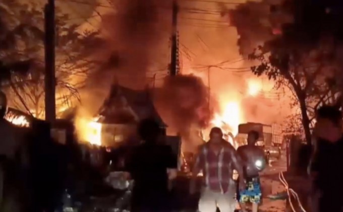 ไฟไหม้โรงงานหลอมพลาสติก จ.สมุทรปราการ