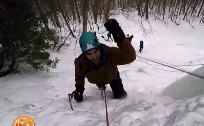 ปีนผาน้ำแข็งในสหรัฐฯ กำลังได้รับความนิยม