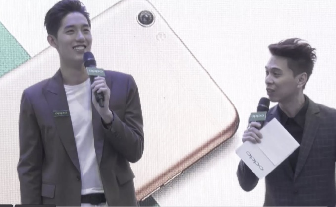 ต่อ-ธนภพ  เปิดตัว “OPPO R9s Pro” ในงาน Thailand Mobile Expo 2017