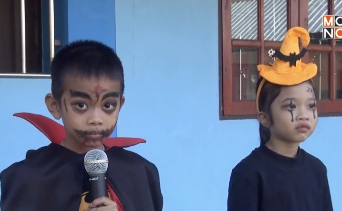 หลอนแต่น่ารัก นักเรียนอนุบาลแต่งผีรับฮาโลวีน