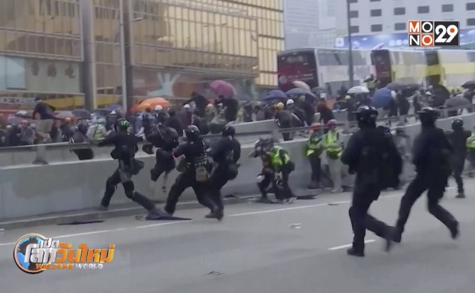 ตำรวจกวาดจับผู้ประท้วงฮ่องกง หลังการปะทะ
