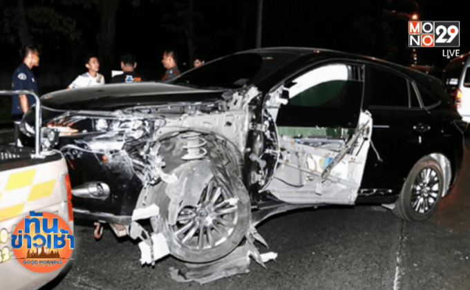 แจ้งข้อหาเมาแล้วขับหนุ่มสกุลดัง ซิ่งชนร้านอาหาร