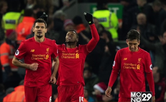 หงส์แซงถล่มสโต๊ก 4-1 คืนรองจ่าฝูงพรีเมียร์ลีก