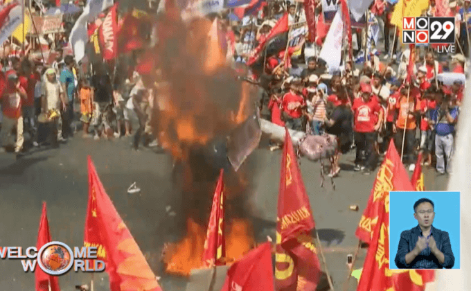 ผู้ใช้แรงงานในอาเซียนเดินขบวนวันเมย์เดย์