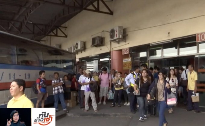 บขส.เพิ่มเที่ยวรถ รองรับประชาชนกลับกทม.