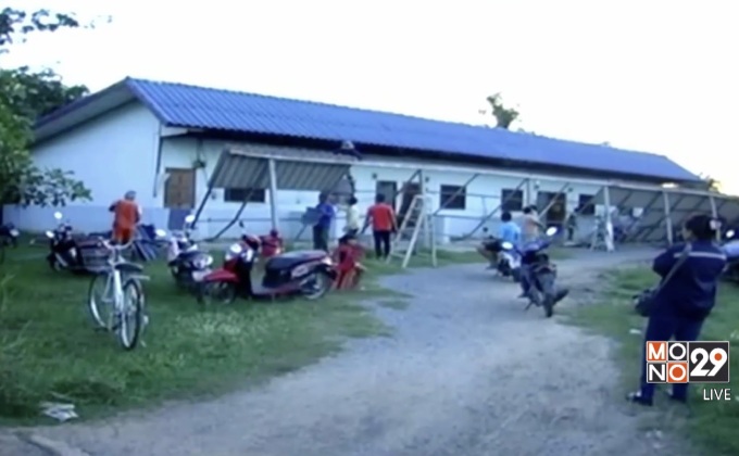 หลังคาที่จอดรถพังถล่ม จ.นครราชสีมา