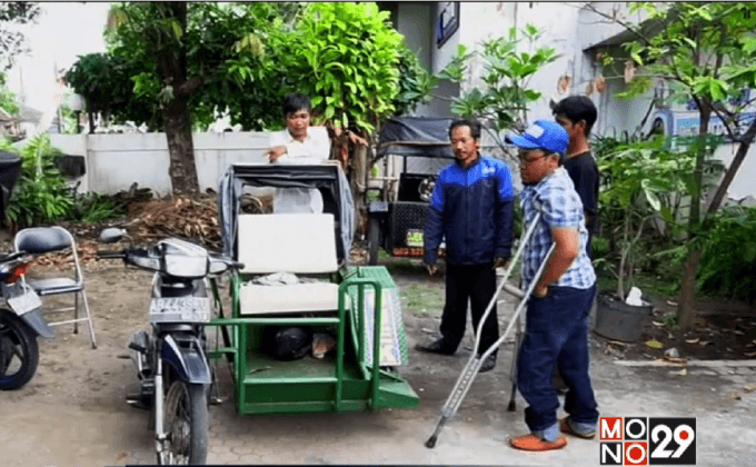 มอเตอร์ไซค์รับจ้างเพื่อผู้พิการในอินโดนีเซีย