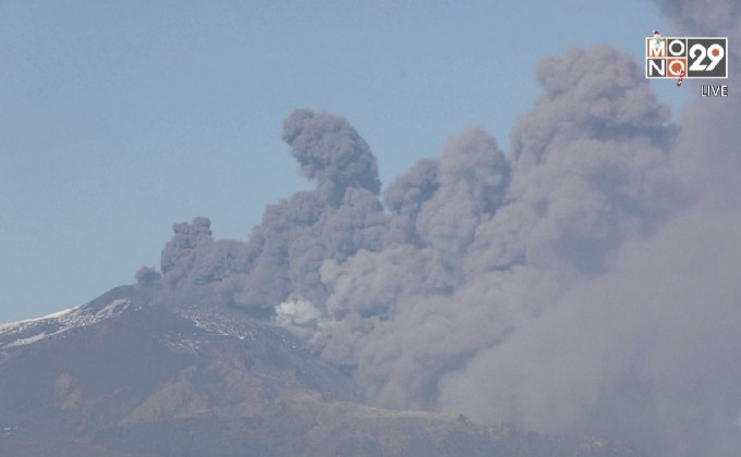 ภูเขาไฟเอตนาปะทุในอิตาลี