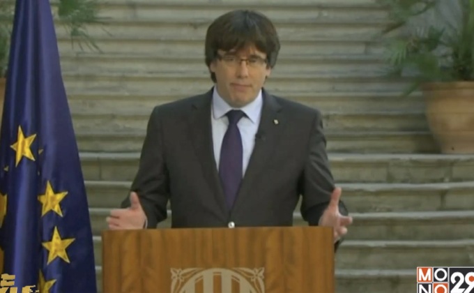 ผู้นำกาตาลุญญ่าเรียกร้องการต่อต้านรัฐบาลอย่างสันติ