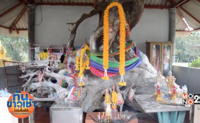 ใกล้วันหวยออก ชาวบ้านแห่ขอโชคลาภ