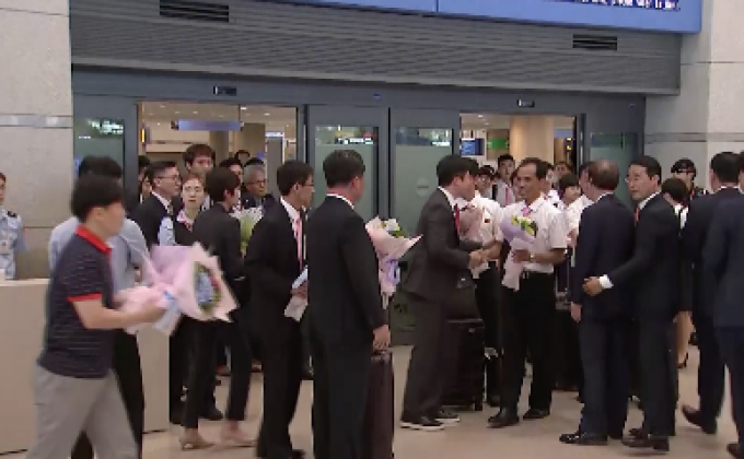 เกาหลีเหนือร่วมแข่งปิงปองนานาชาติ ในเกาหลีใต้