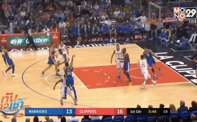 “นักรบ” คืนฟอร์มอัด “คลิปเปอร์ส” ศึกใหญ่ NBA