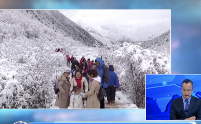 หิมะตกหนักในช่วงฤดูใบไม้ร่วงของจีน