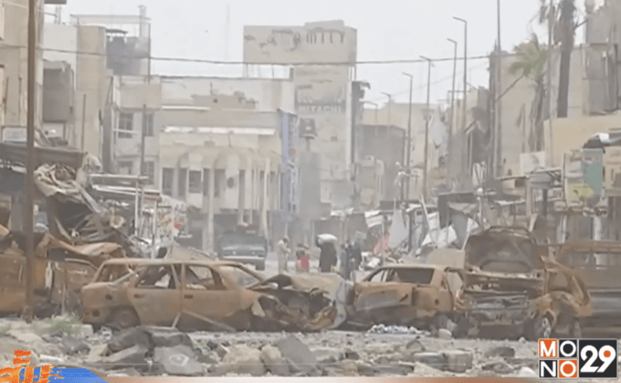 กองกำลังอิรักปะทะกลุ่ม IS ที่มัสยิดในเมืองโมซูล