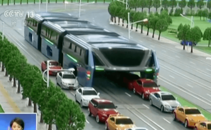 จีนเผยโมเดลรถบัสไฮเทค