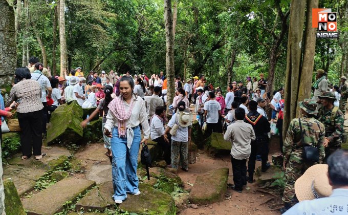 “ทภ.2” เปิดตัวเลข คนไทย-กัมพูชา ท่องเที่ยวปราสาทตาเมือนธม-ปราสาทตาควาย 2 โบราณสถานของไทย รวมเฉียด 7,000 คน