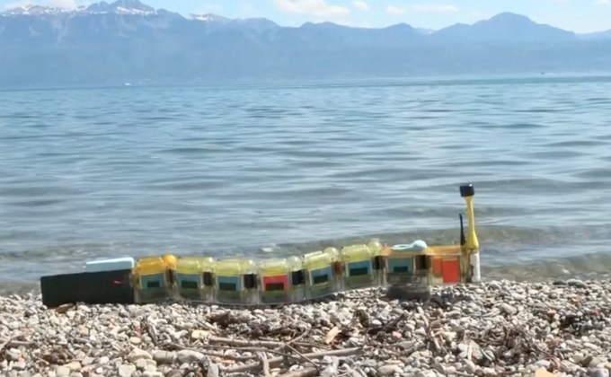 หุ่นยนต์ปลาไหลตรวจจับมลพิษในน้ำ