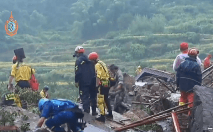 ฤทธิ์ไต้ฝุ่น “เมกี” ทำดินถล่มในจีน