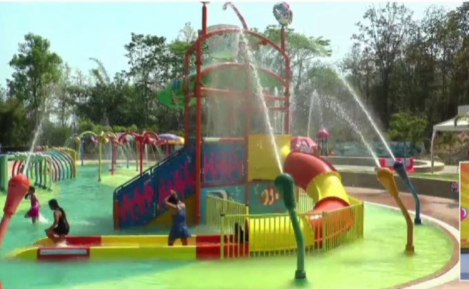 สวนน้ำบนดอยคึกคัก รับลมร้อนช่วงปิดเทอม