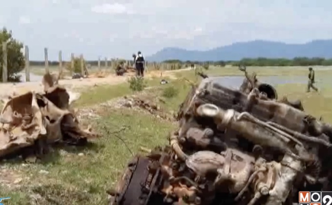 ลอบวางระเบิดรถทหารเฉพาะกิจปัตตานี เสียชีวิต 6 นาย