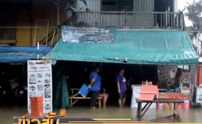 ฝนตกหนัก-น้ำเอ่อท่วมชุมชนในเขตเทศบาลเมืองสุไหงโก-ลก