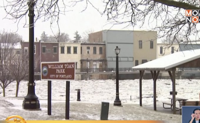 สภาพอากาศรุนแรงในรัฐมิชิแกน สหรัฐฯ