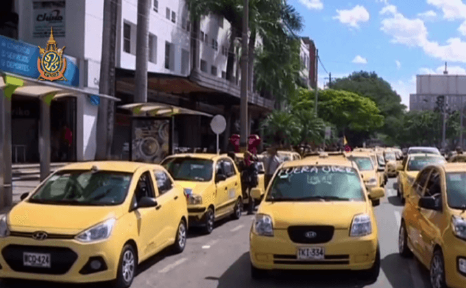 ประท้วงต้าน UBER ในโคลอมเบีย