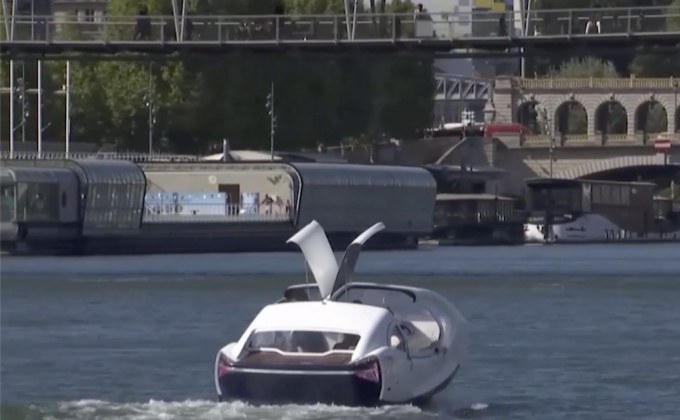 กรุงปารีสทดสอบ “แท็กซี่ทางน้ำ” รักษ์โลก
