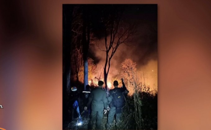 เจ้าหน้าที่ยุติค้นหา หลังพบไม่ใช่ ฮ.ตก แต่เป็นไฟป่า