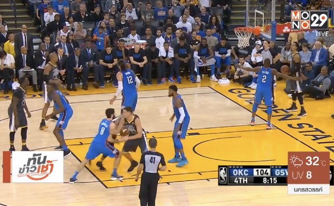 “เวสต์บรูก” นำโอเคซีเผด็จศึกวอร์ริเออร์สถึงรัง