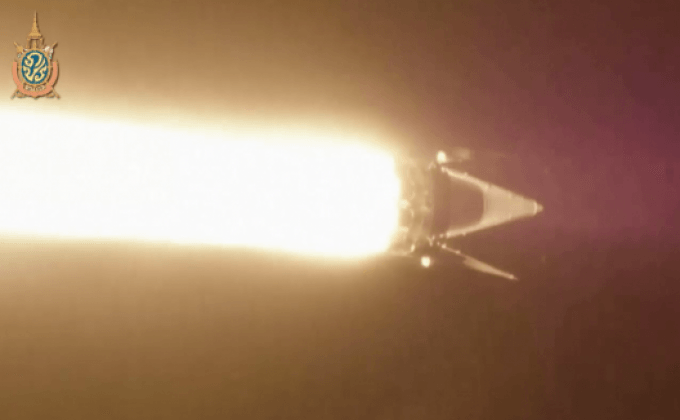 จรวด Falcon 9 ในรัฐฟลอริด้าของสหรัฐฯ