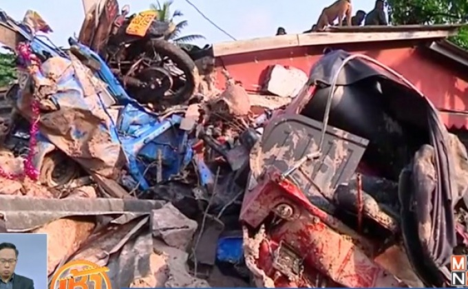 เหตุกองขยะถล่มในศรีลังกา ยอดตายแตะ 23 ราย