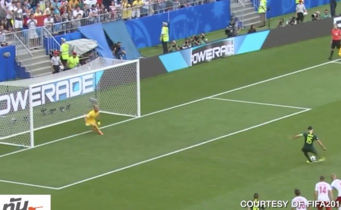 ออสซี่อาศัย VAR ซัดจุดโทษตามเจ๊าเดนมาร์ก 1-1