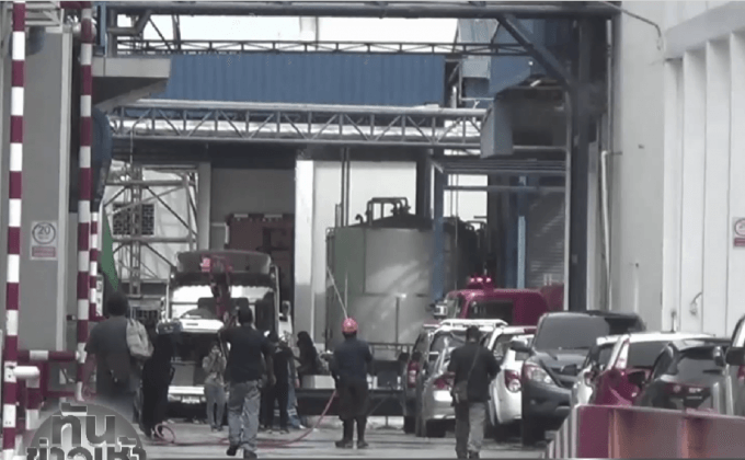 แอมโมเนียโรงงานไก่แช่แข็งรั่วไหล