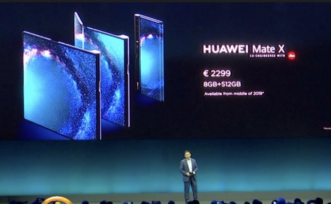 “หัวเว่ย” เปิดตัว “Mate X” สมาร์ทโฟน 5G พับได้