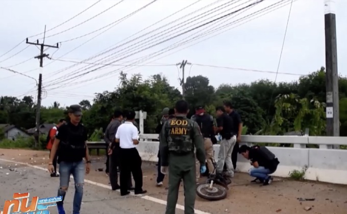 เร่งติดตามมือวางระเบิดตำรวจ จ.นราธิวาส