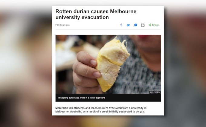 ทุเรียนทำพิษ ออสเตรเลียสั่งอพยพกว่า 500 คน