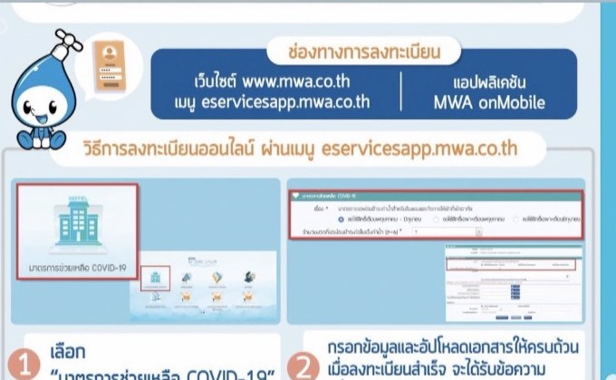 กปน.เปิดลงทะเบียนให้ผ่อนค่าน้ำ 6 เดือน