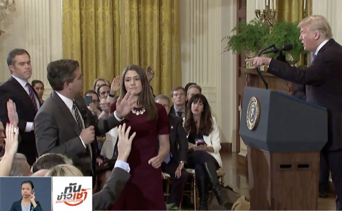 ทำเนียบขาวระงับบัตรอนุญาตินักข่าว CNN