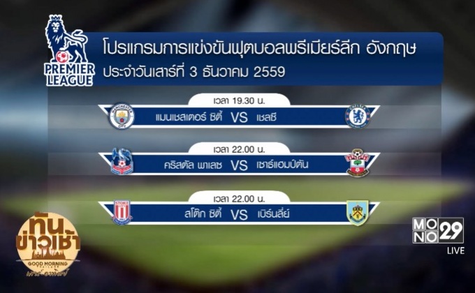 “เรือใบสีฟ้า” ดวล “สิงห์บลูส์” เดิมพันจ่าฝูง