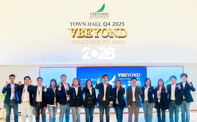 “วีบียอนด์” เปิดกลยุทธ์ปั๊มยอดขาย Q4 พร้อมชูวิสัยทัศน์ดันองค์กร สู่เบอร์ 1 ตลาดนายหน้าอสังหาฯ ในงาน VBEYOND : Together We Goal 2026