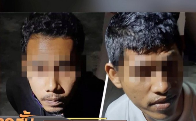 เผยภาพ 2 ผู้ต้องสงสัยซุกระเบิดหน้า สตช.