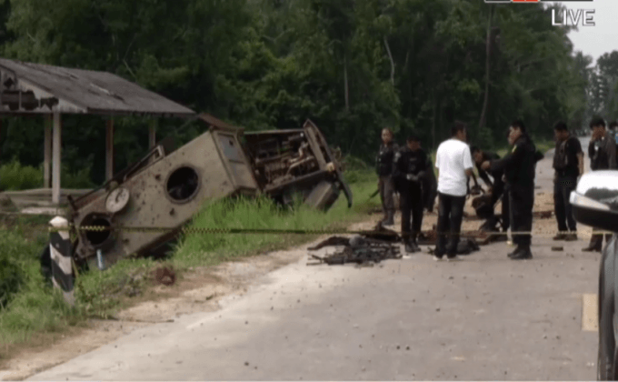 ลอบวางระเบิดทหารพราน จ.ปัตตานี