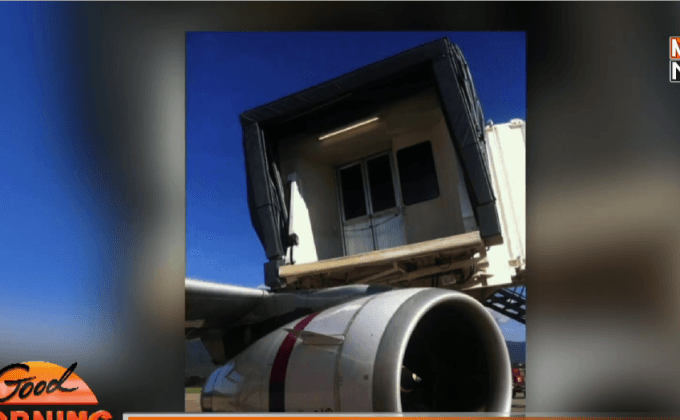ไทยสมายล์แจงปีกซ้ายแอบัสชนงวงช้างสนามบิน