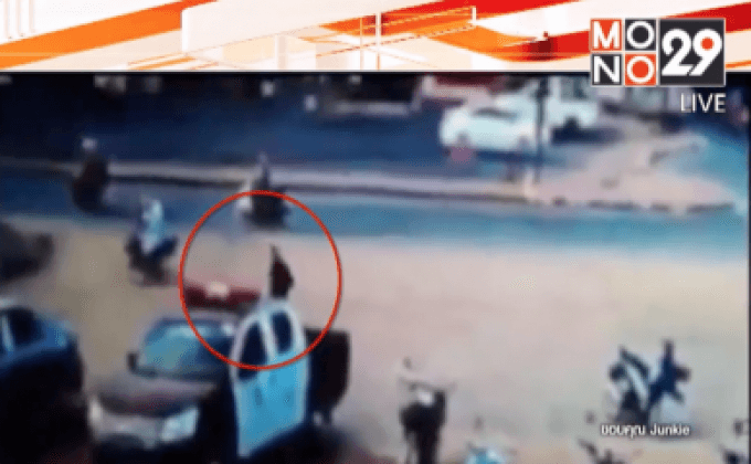 ตรวจสอบภาพคนร้าย จยย.บอมบ์ หน้าสถานีรถไฟจะนะ