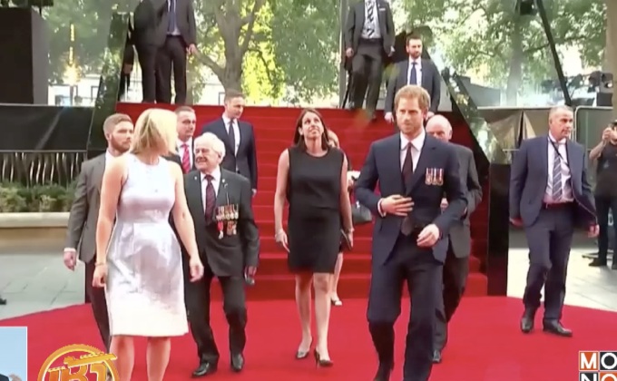 เจ้าชายแฮร์รีร่วมงานฉายรอบปฐมทัศน์ “Dunkirk”