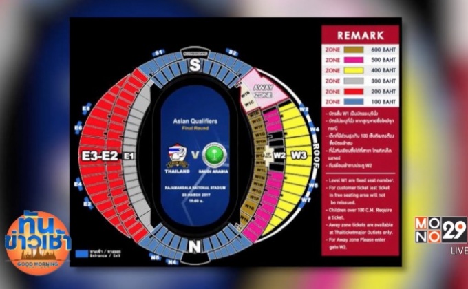 เปิดขายตั๋ววันนี้ “ซิโก้” หวังช้างศึกถอนแค้นซาอุฯ